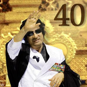 معمر قذافی چهلمین سال کودتایش را جشن گرفت